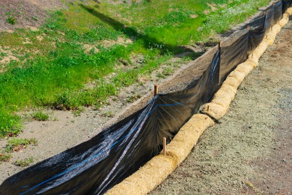 Straw Wattle Installation in Citrus Heights